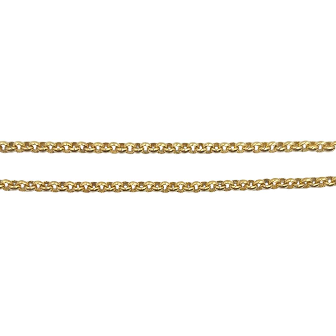 9ct Yellow Gold Fine Belcher Chain 23"