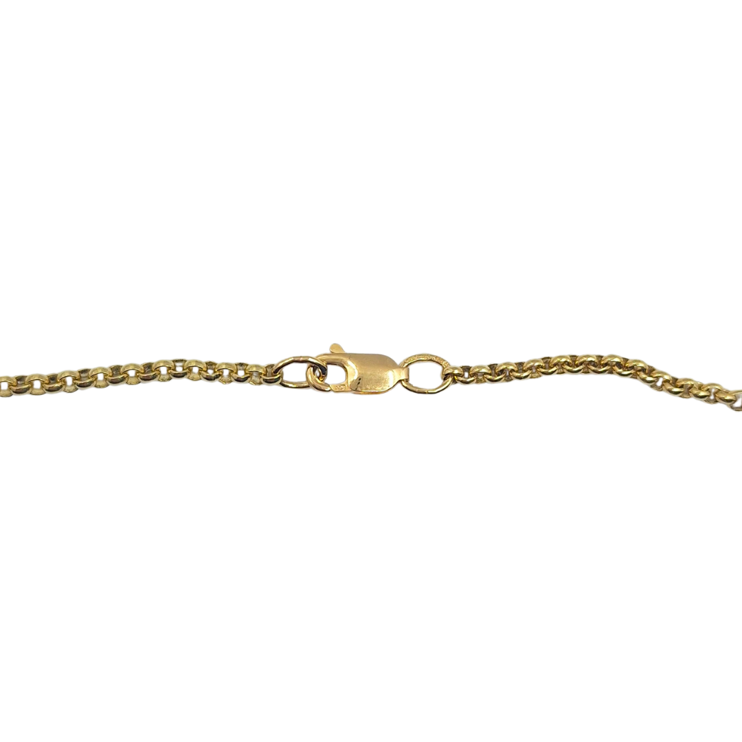 9ct Yellow Gold Fine Belcher Chain 23"