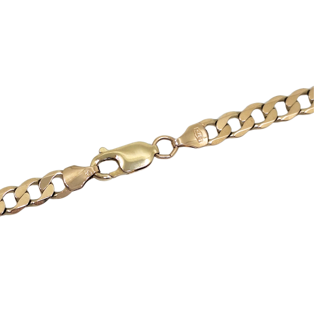 9ct Yellow Gold Curb Chain 22"