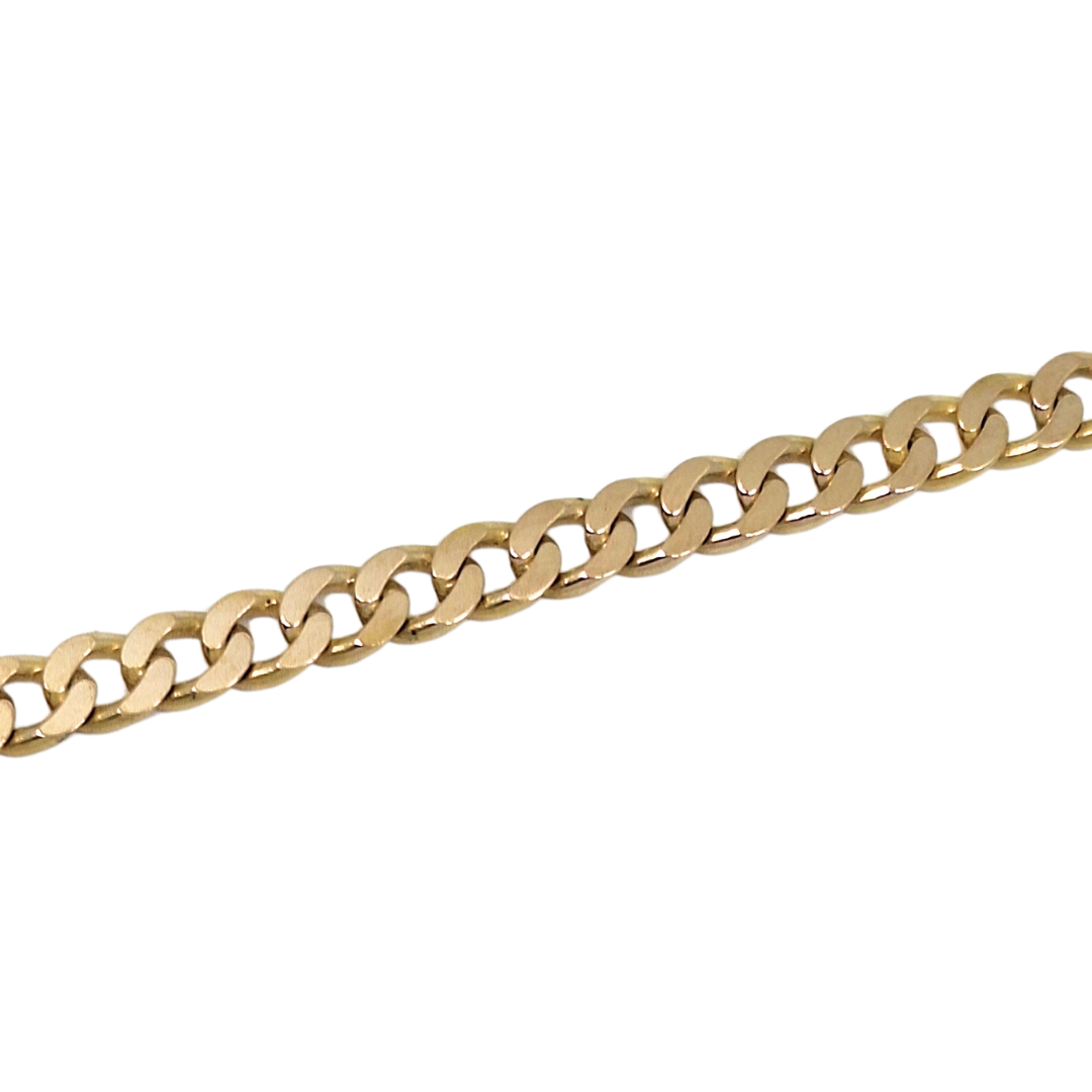 9ct Yellow Gold Curb Chain 20"