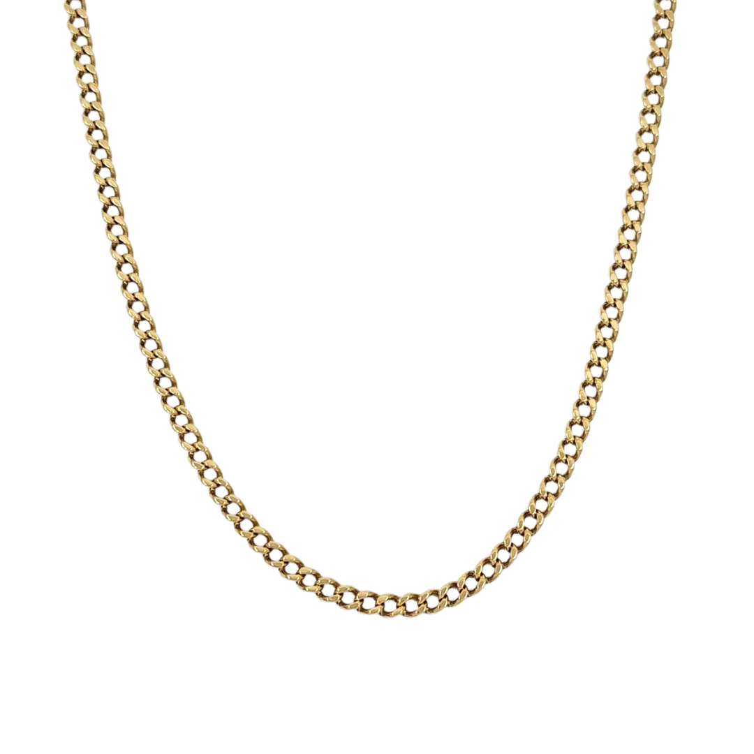 9ct Yellow Gold Curb Chain 24"