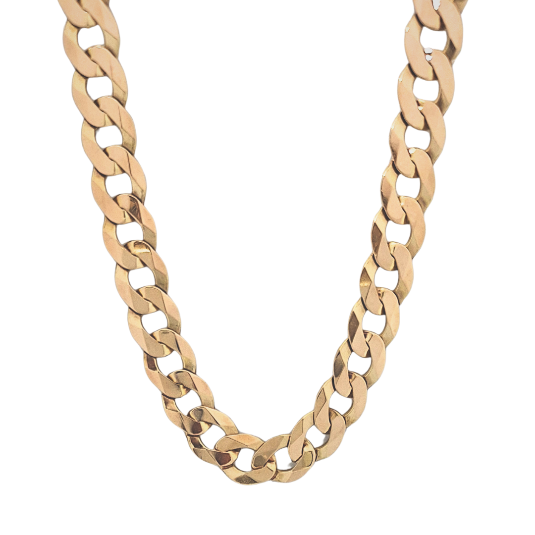9ct Yellow Gold Curb Chain 24"