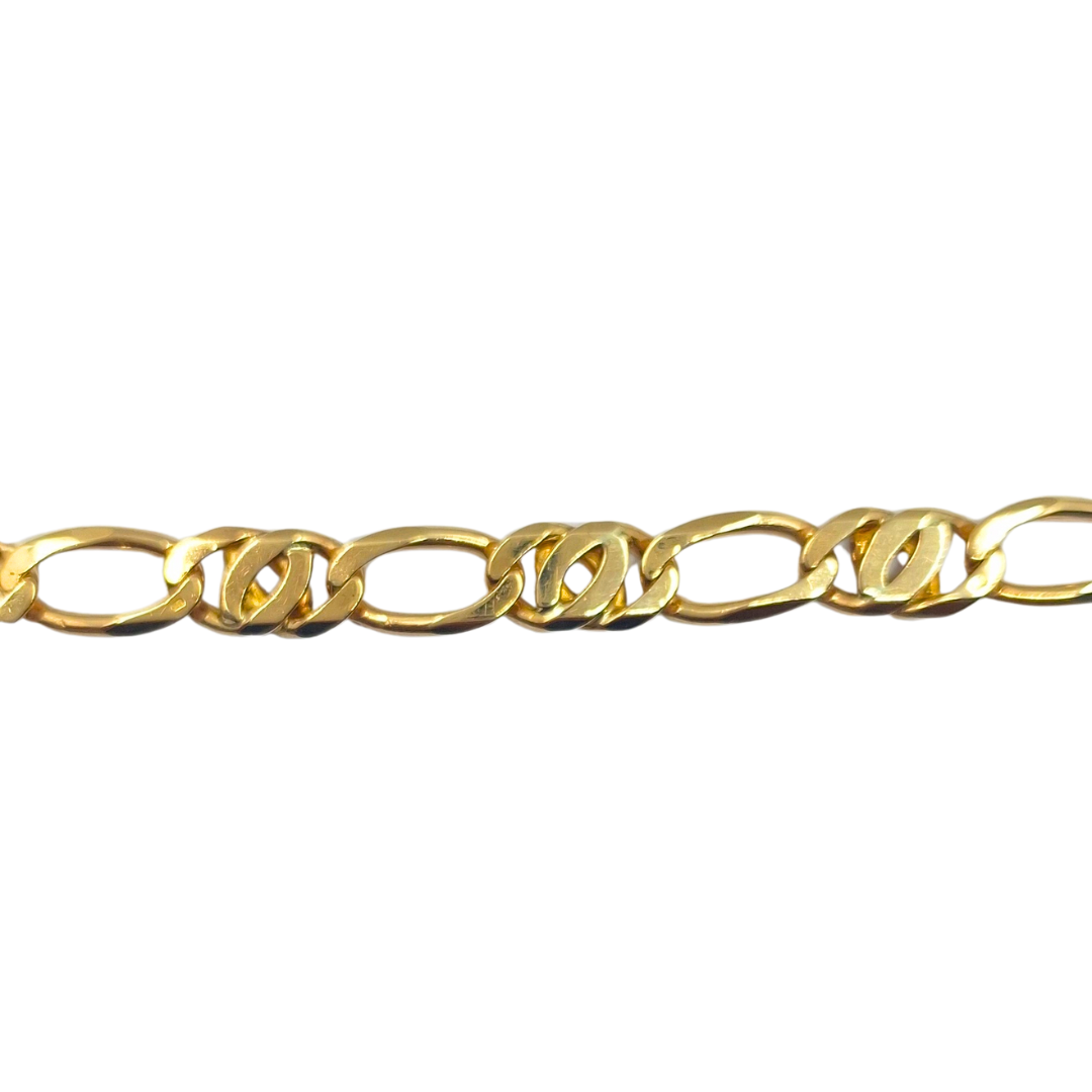 9ct Yellow Gold Fancy Link Bracelet 8.75"