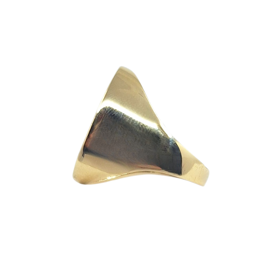 9ct/22ct Yellow Gold Half Sovereign Ring 1909