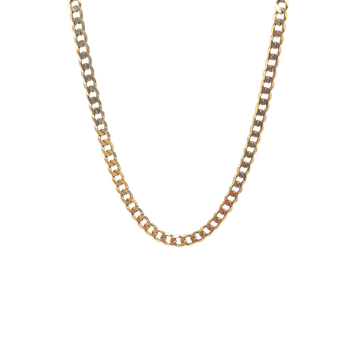 9ct Yellow Gold Curb Chain 27"