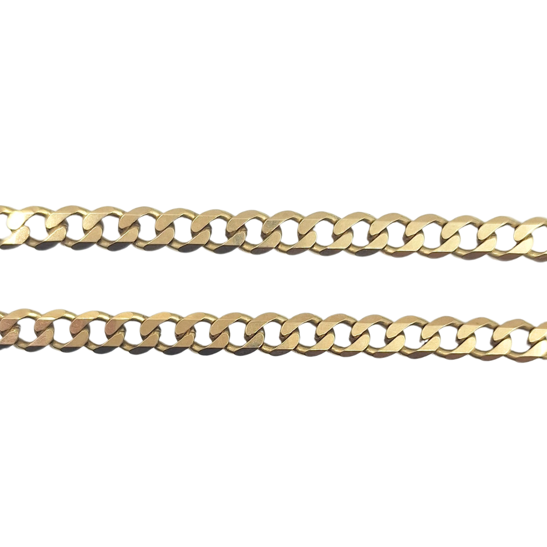 9ct Yellow Gold Curb Chain 27"
