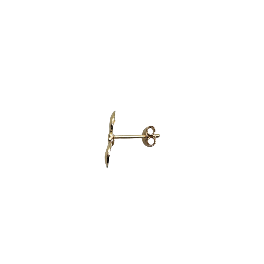 9ct Yellow Gold Bow Stud Earrings