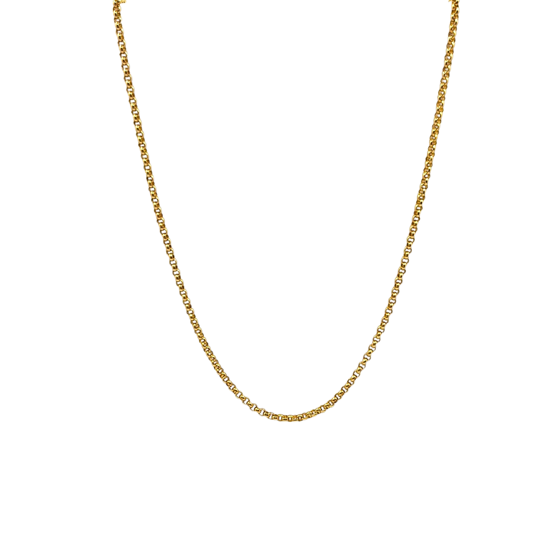 9ct Yellow Gold Belcher Chain 25.5"