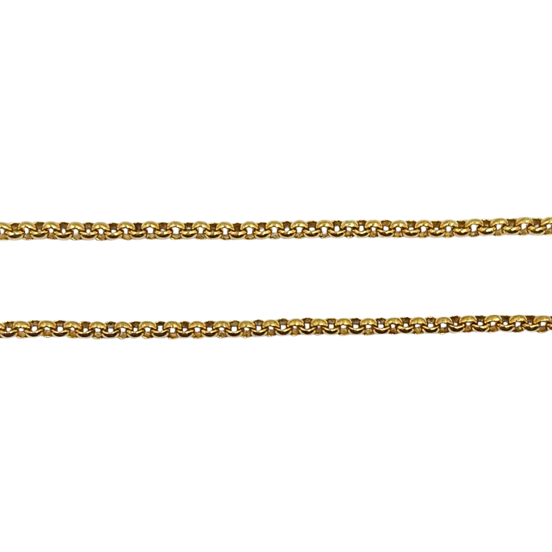9ct Yellow Gold Belcher Chain 25.5"