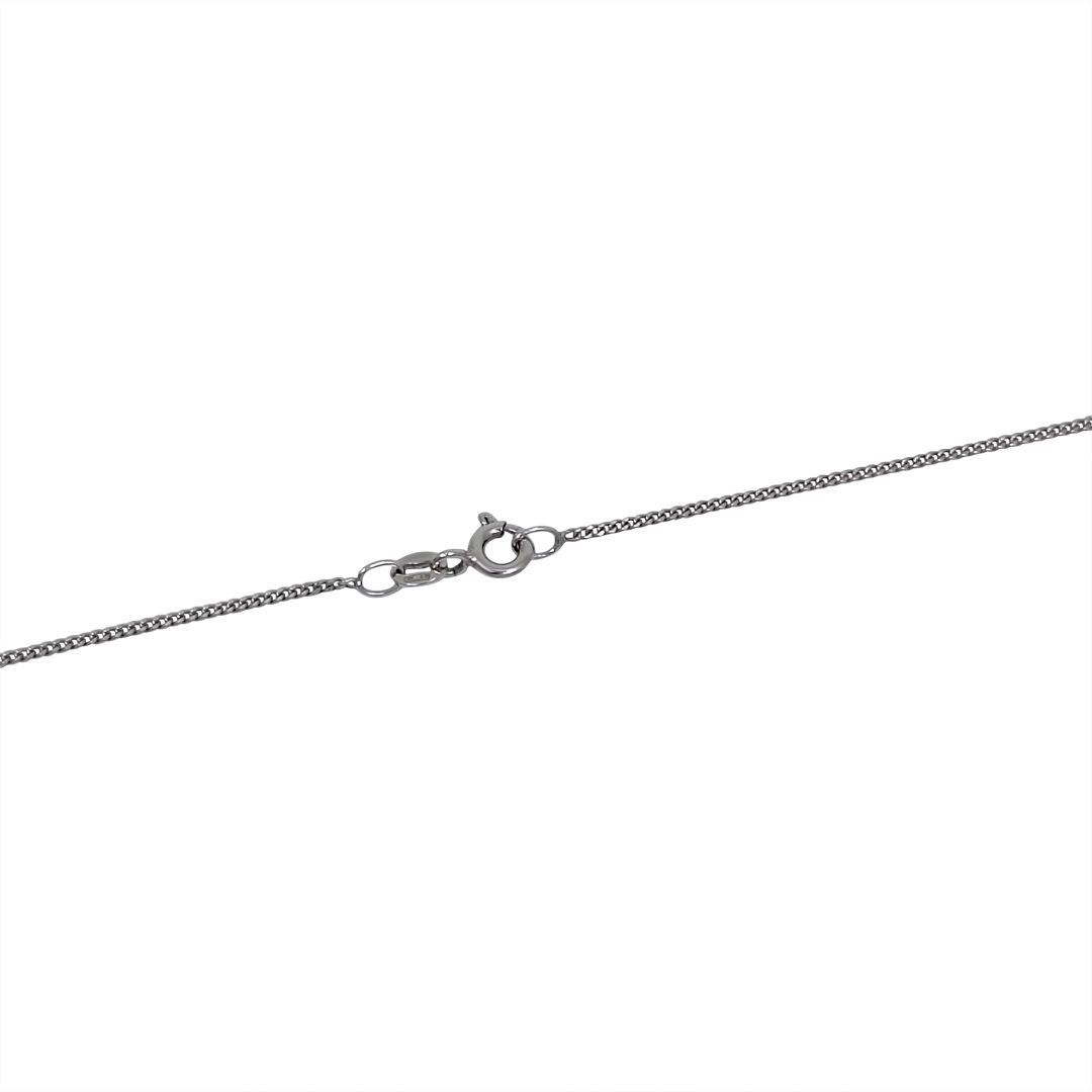 9ct White Gold Diamond Solitaire Pendant 0.35ct