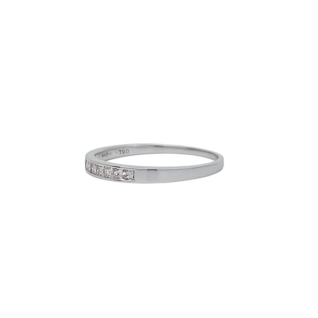 18ct White Gold Diamond Channel Set Eternity Ring 0.15ct