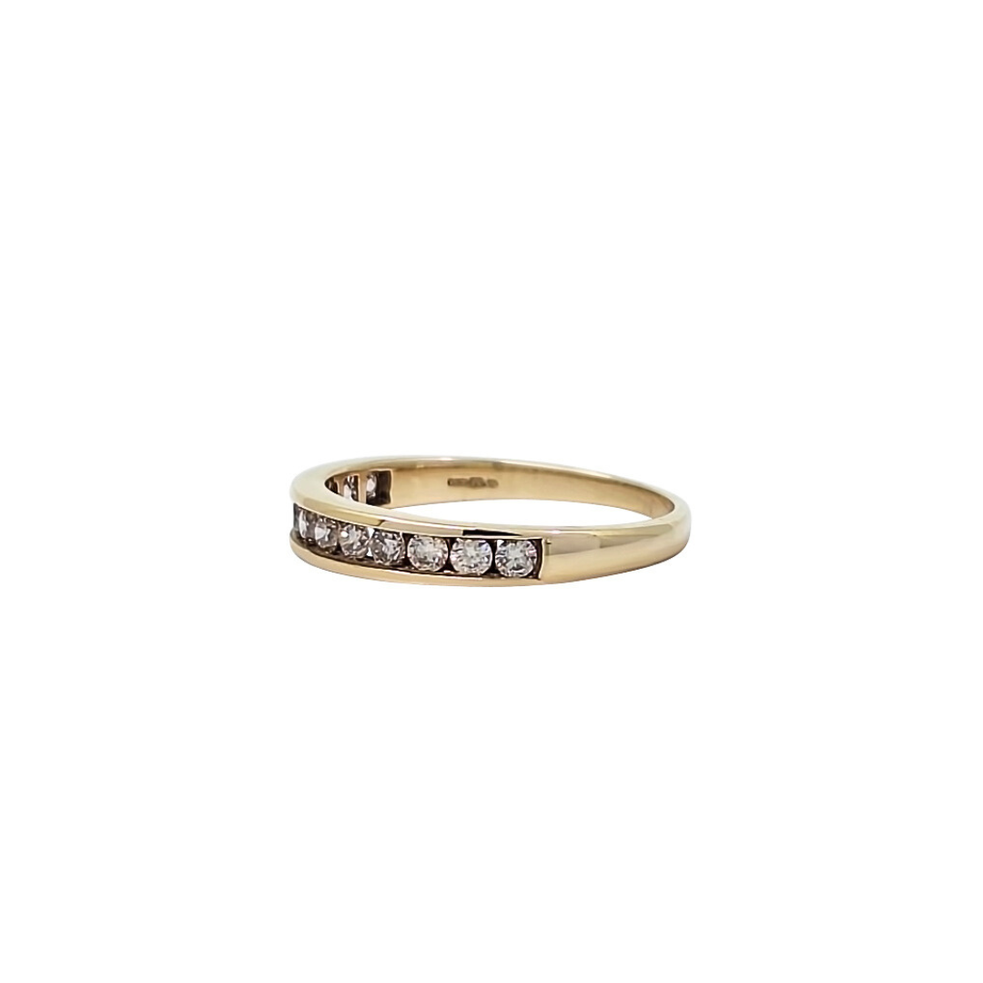 9ct Yellow Gold Diamond Eternity Ring 0.41ct