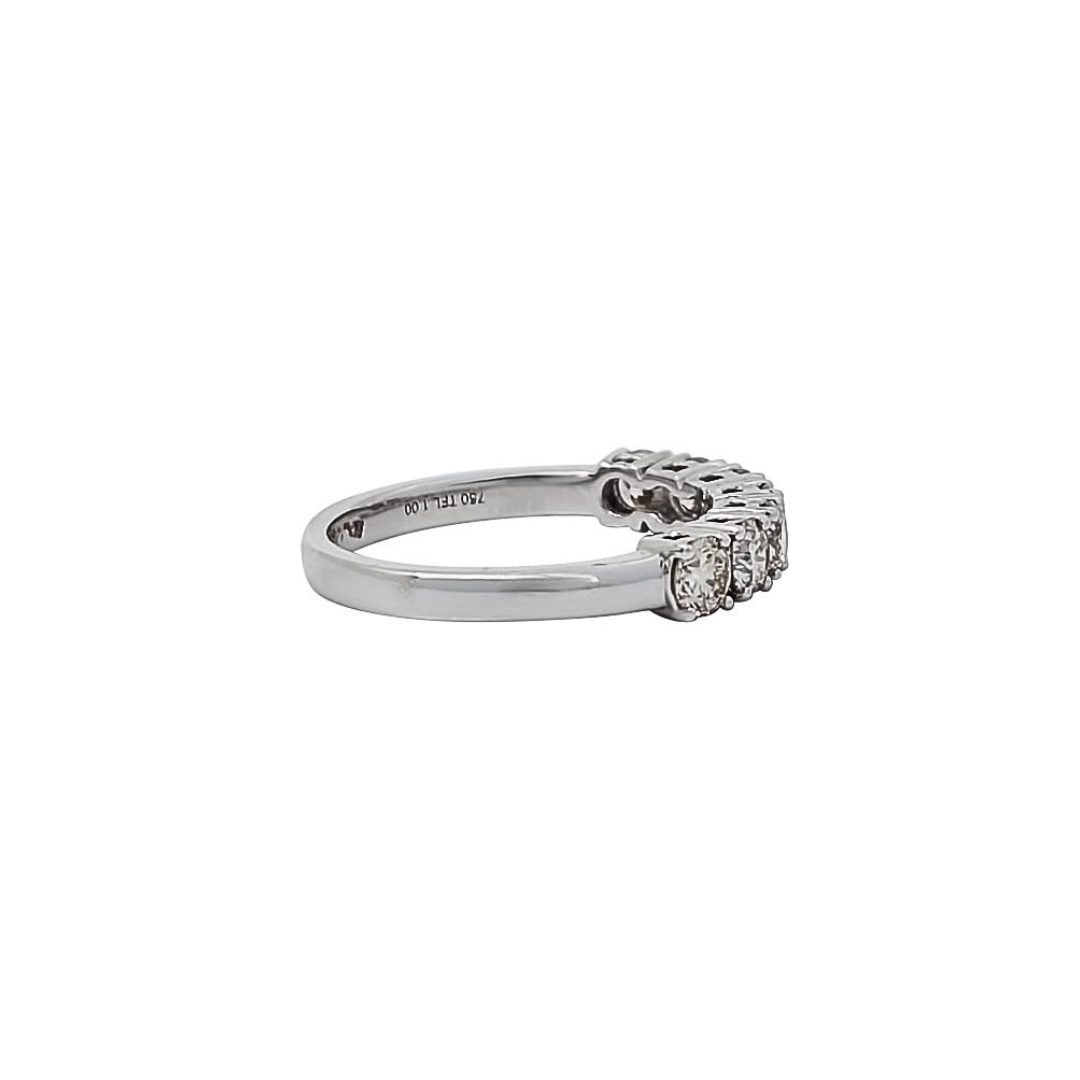 18ct White Gold Diamond Claw Set Eternity Ring 1ct