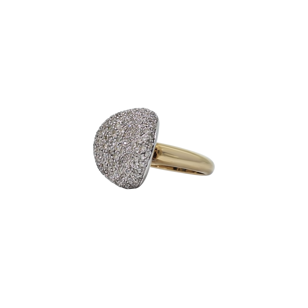 9ct Yellow Gold Diamond Cluster Ring 1.50ct