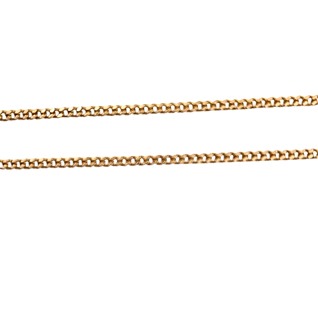 9ct Yellow Gold St Christopher Pendant & Chain