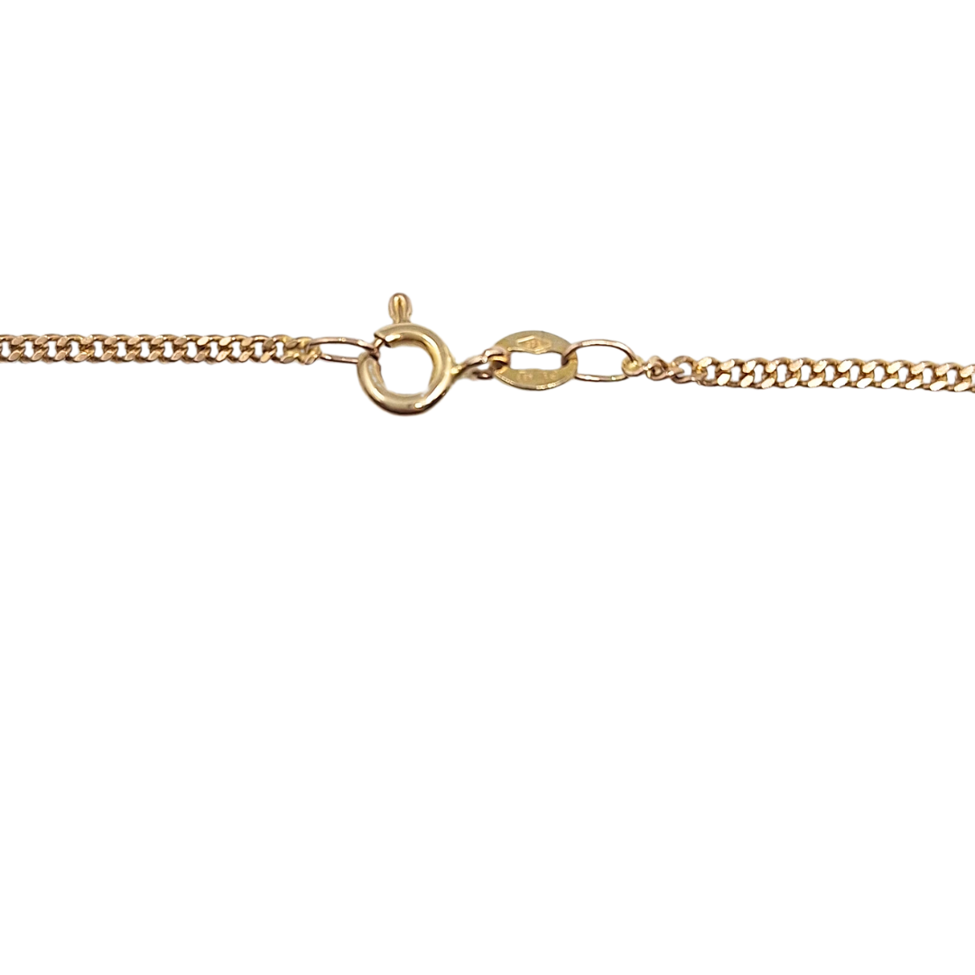 9ct Yellow Gold St Christopher Pendant & Chain