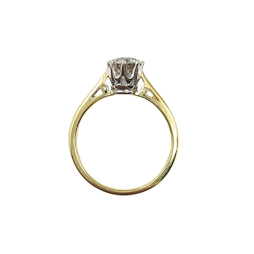 18ct Yellow Gold Diamond Solitaire Ring 1ct