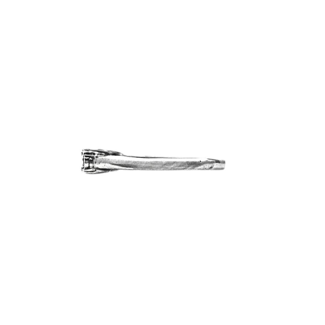 9ct White Gold Illusion Set Three Stone Diamond Ring