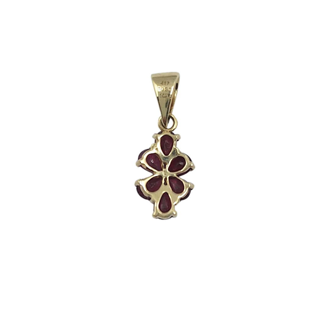 9ct Yellow Gold Ruby Pendant