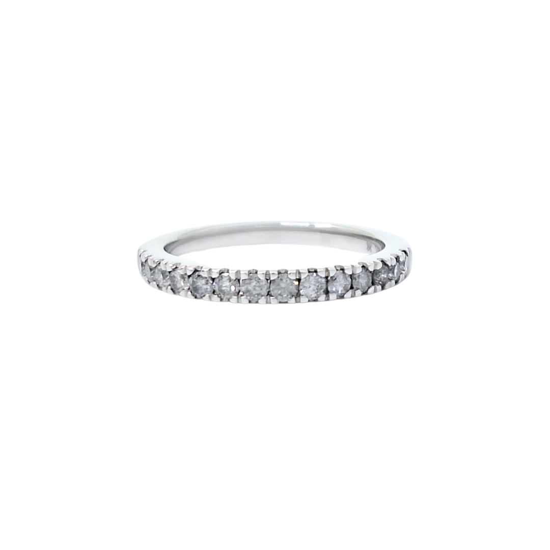10ct White Gold Diamond Half Eternity Ring 0.50ct