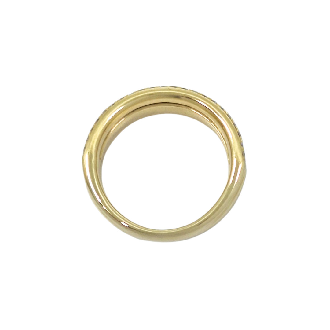 14ct Yellow Gold Diamond Fancy Band Ring 1ct