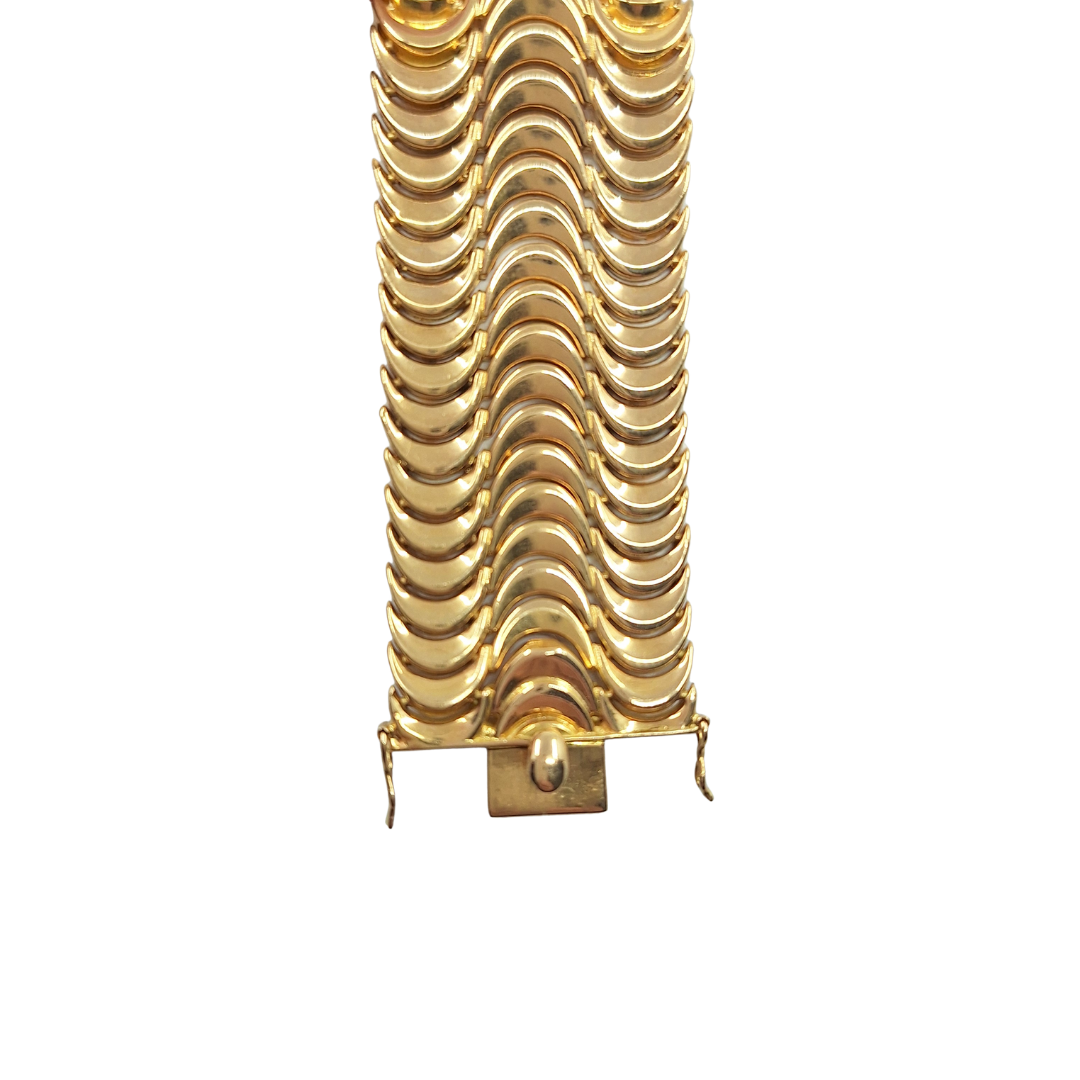 18ct Yellow Gold Fancy Bracelet 7.5"