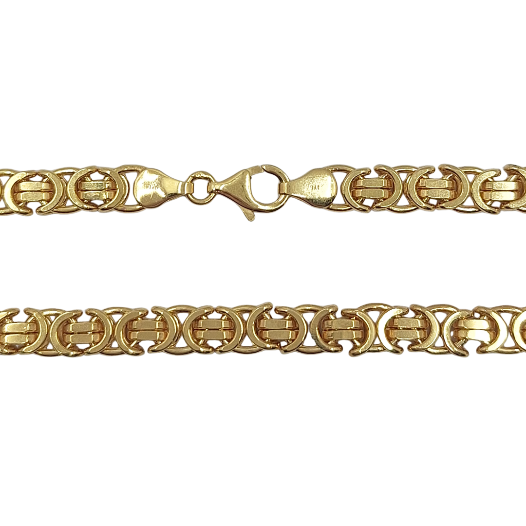 9ct Yellow Gold Byzantine Chain 20"