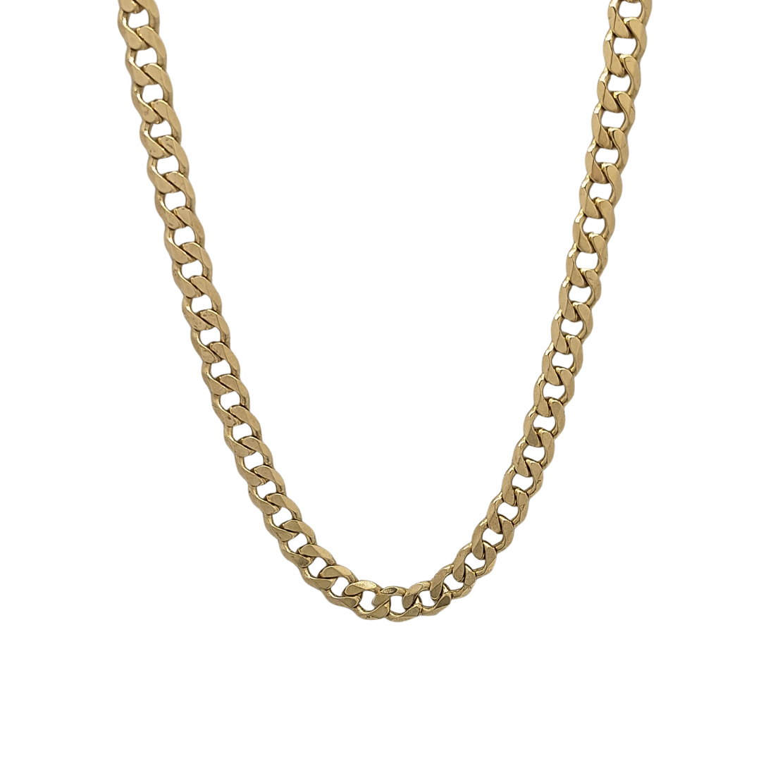 9ct Yellow Gold Curb Chain 24"