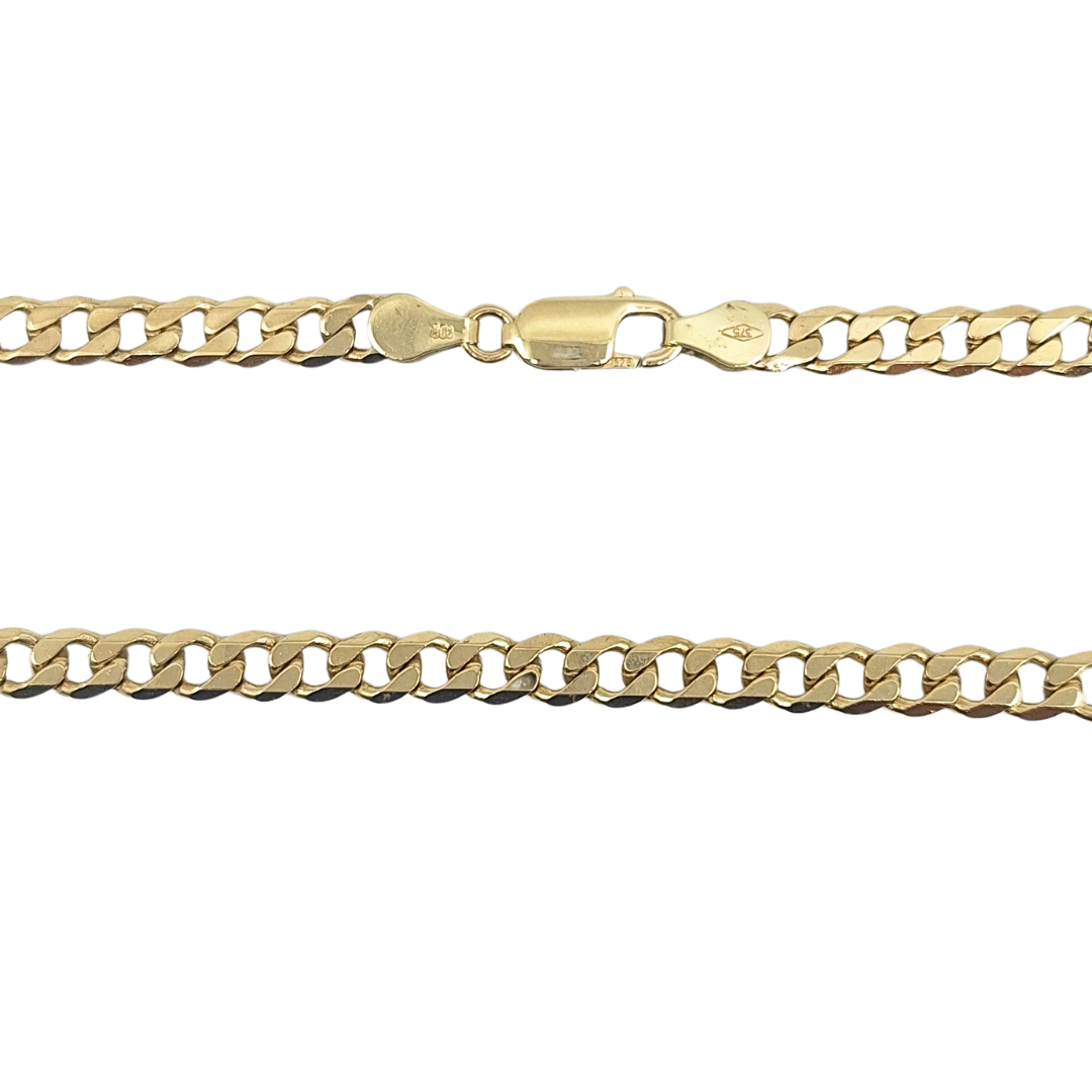 9ct Yellow Gold Curb Chain 24"