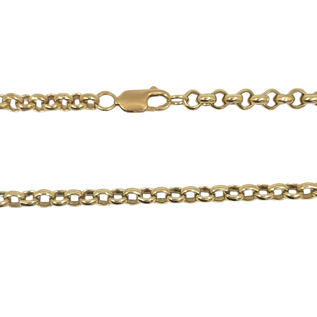 9ct Yellow Gold Belcher Chain 30"
