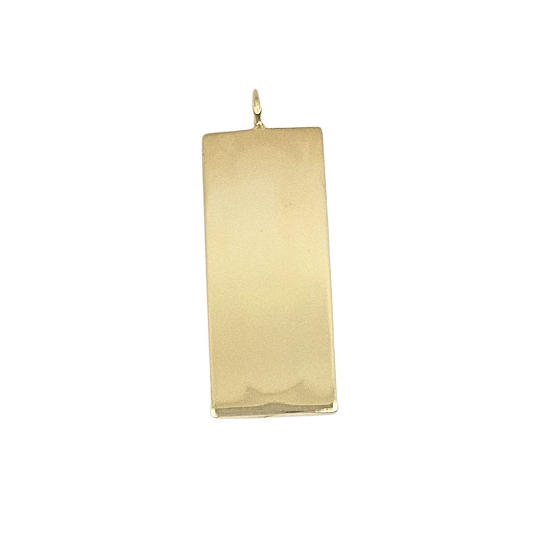 9ct Yellow Gold Ingot Pendant