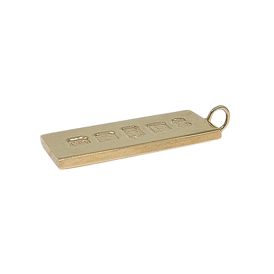 9ct Yellow Gold Ingot Pendant