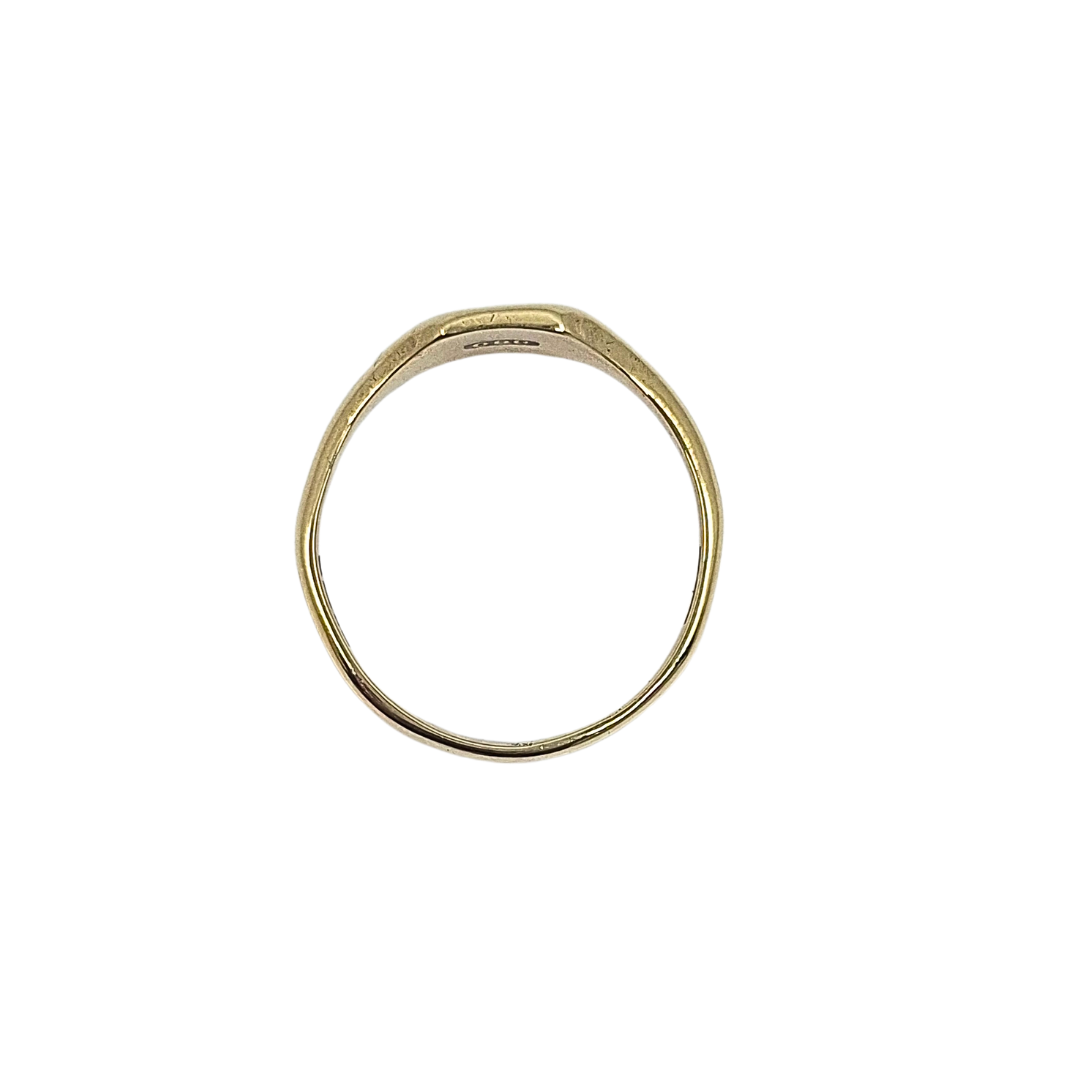 9ct Yellow Gold Sunrise Signet Ring