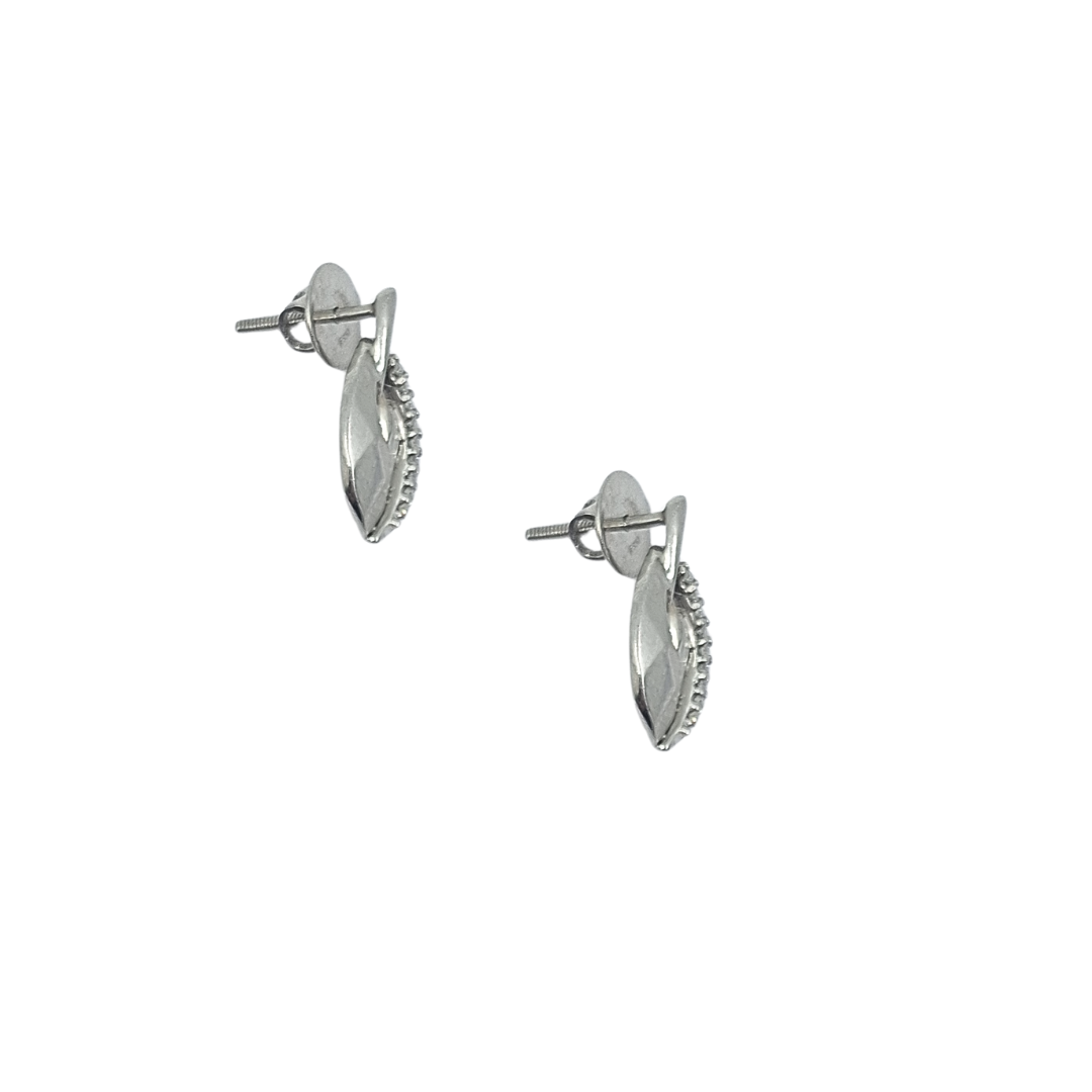 Platinum Diamond Pendant & Earring Set