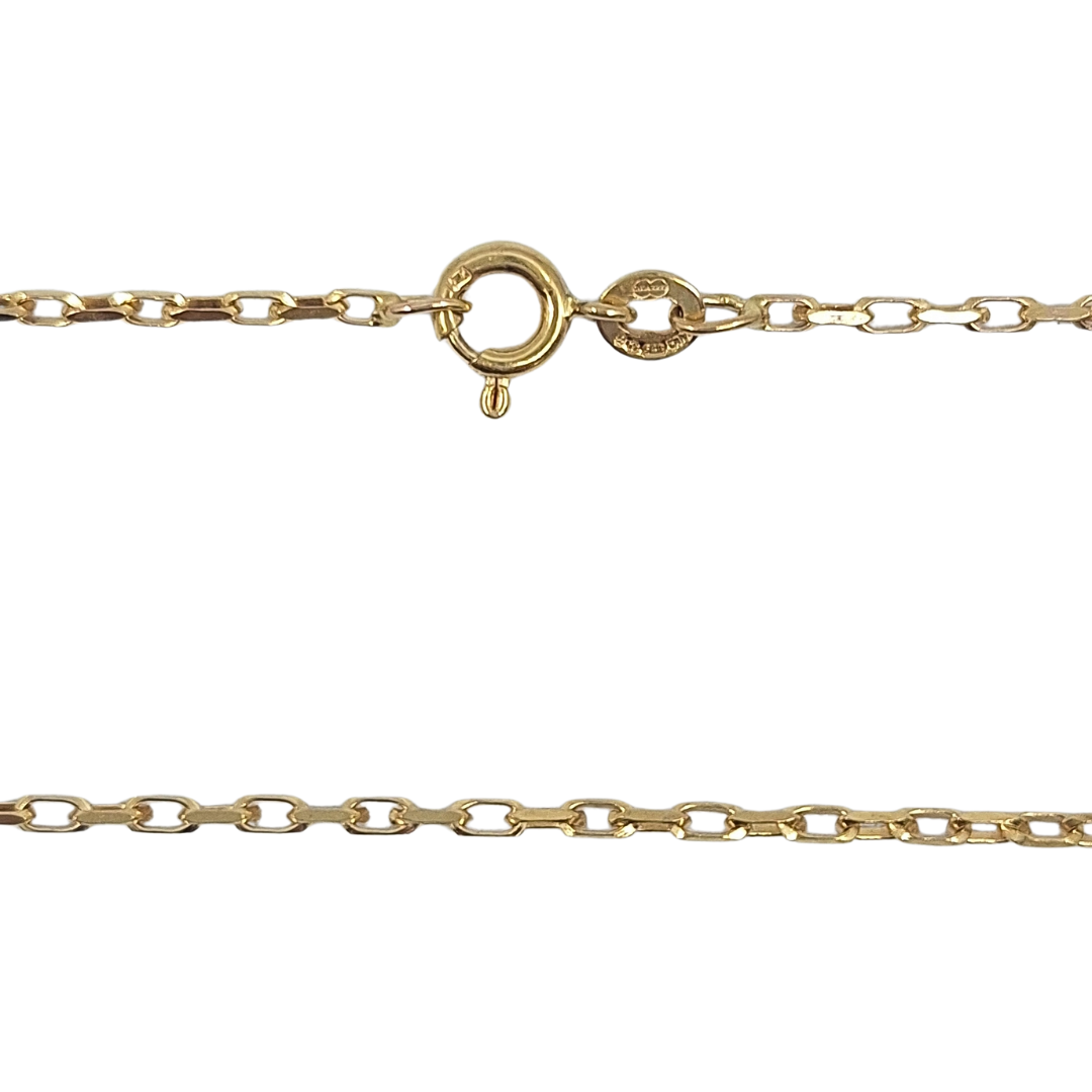 9ct Yellow Gold Fine Belcher Chain 24"