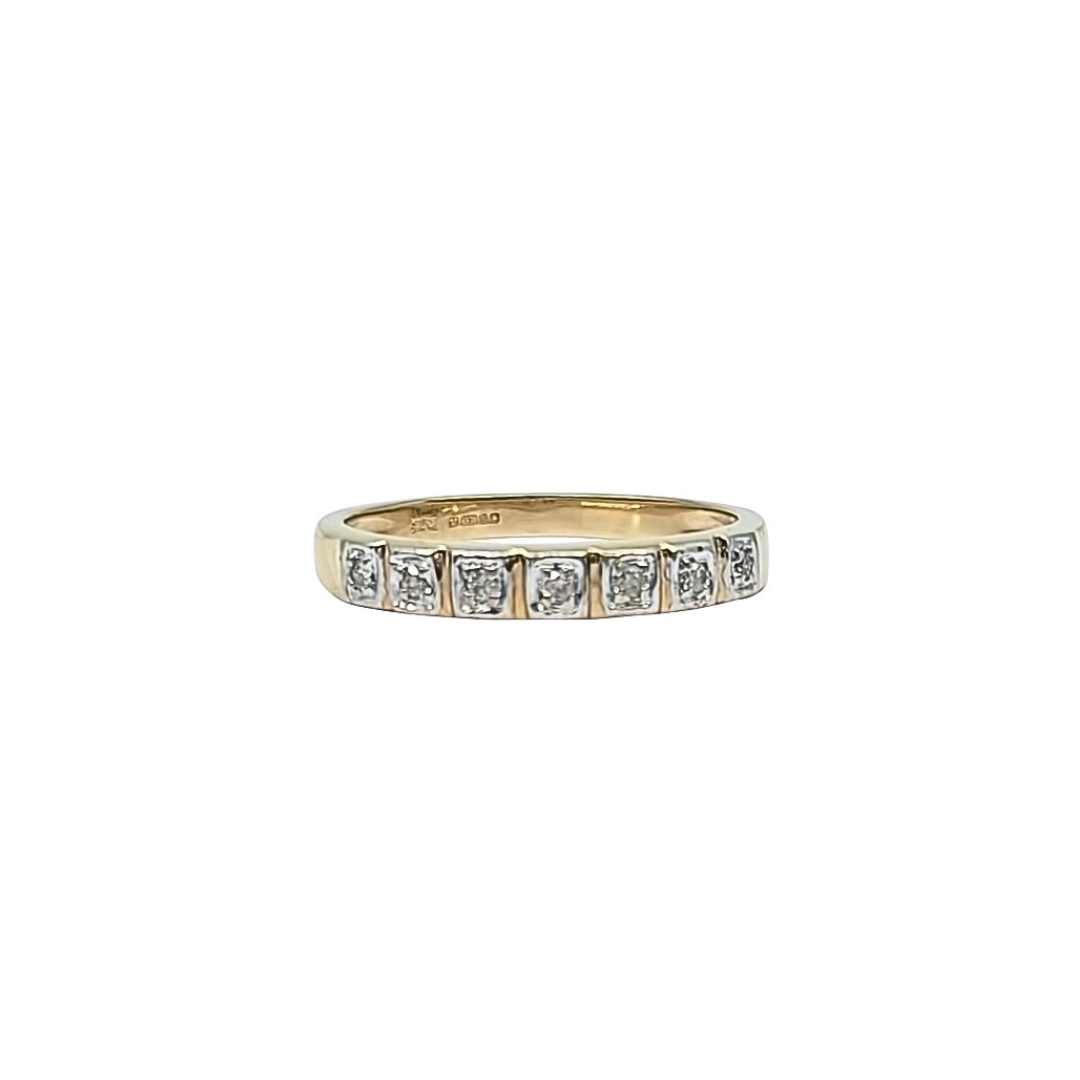 9ct Yellow Gold Diamond Eternity Ring