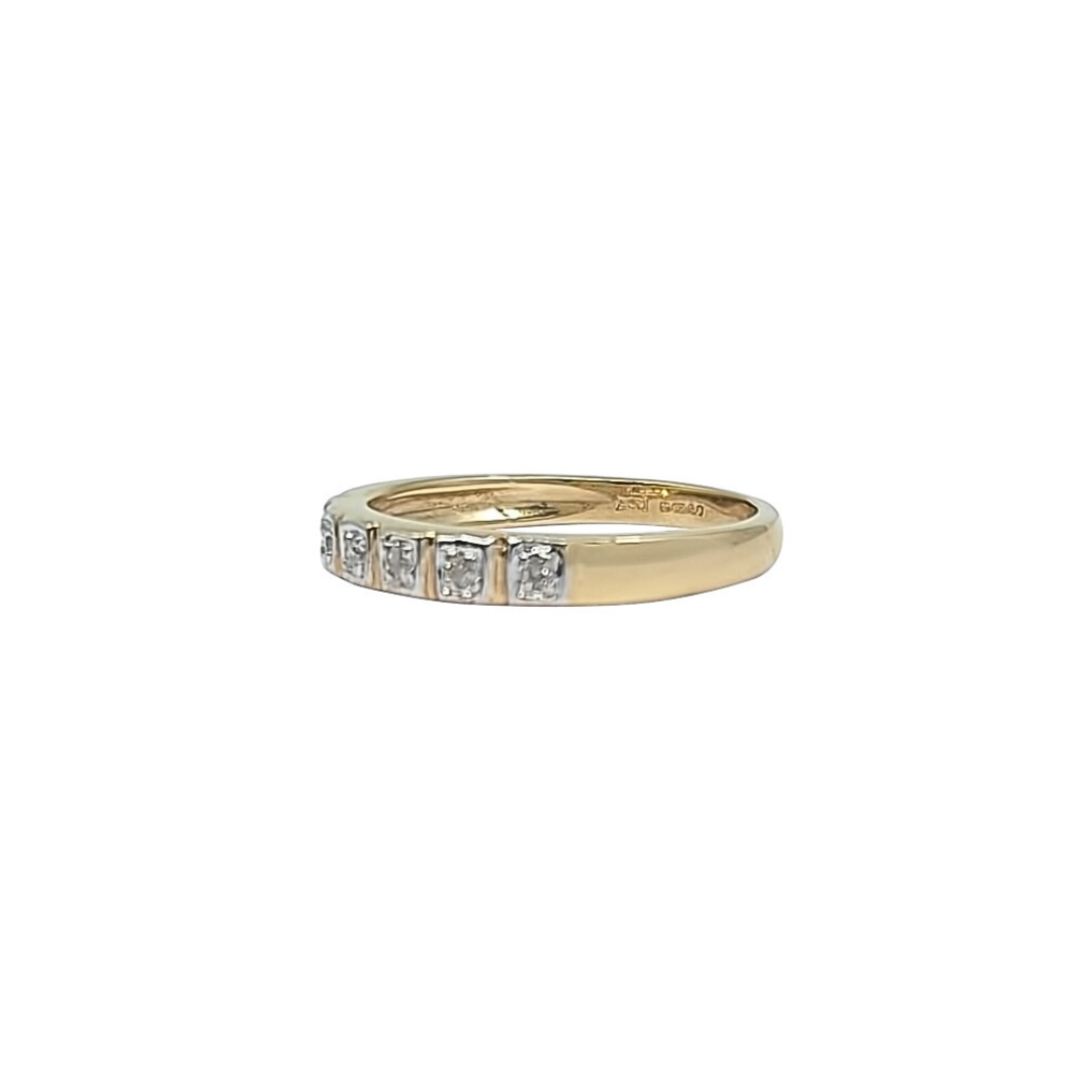9ct Yellow Gold Diamond Eternity Ring