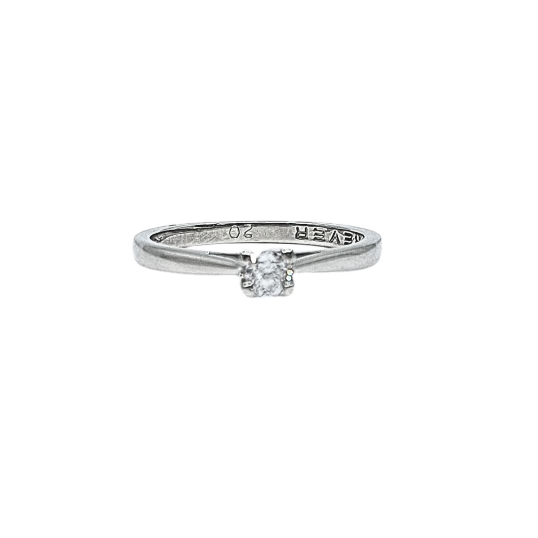 Platinum Forever Diamond Solitaire Ring 0.20ct