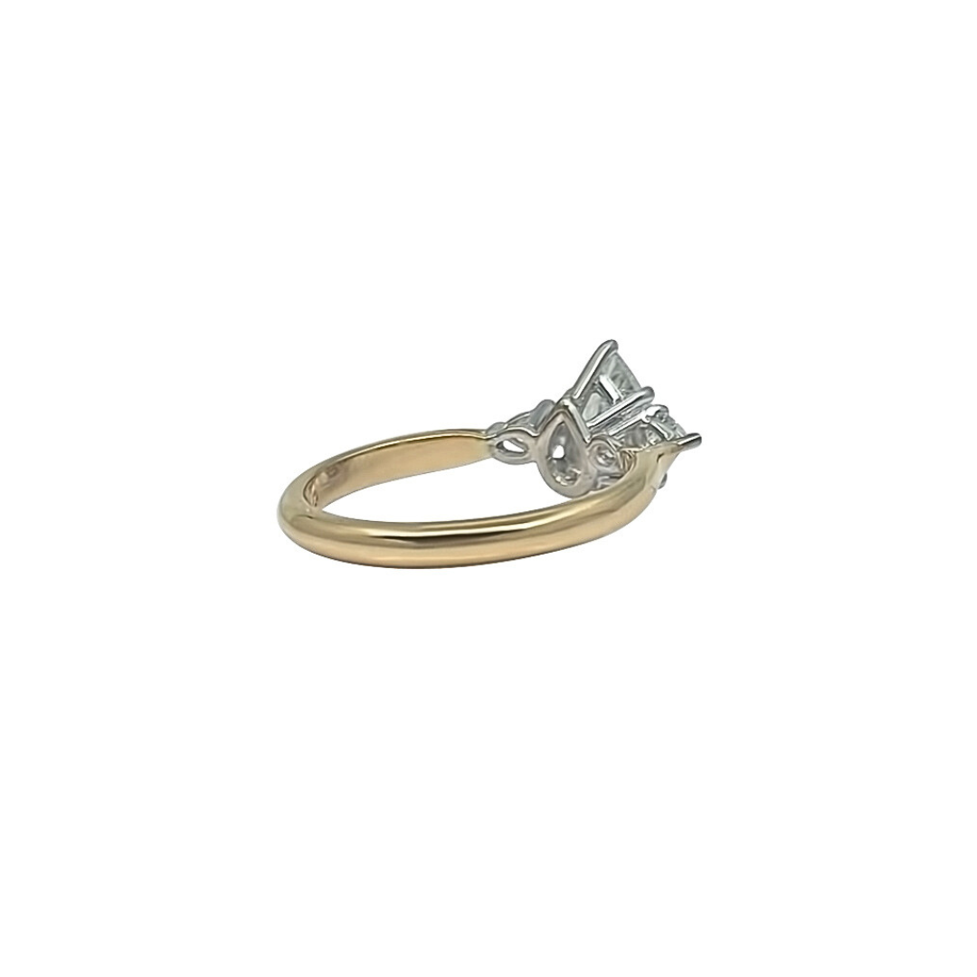 18ct Yellow Gold Diamond Three Stone Ring 1.50ct