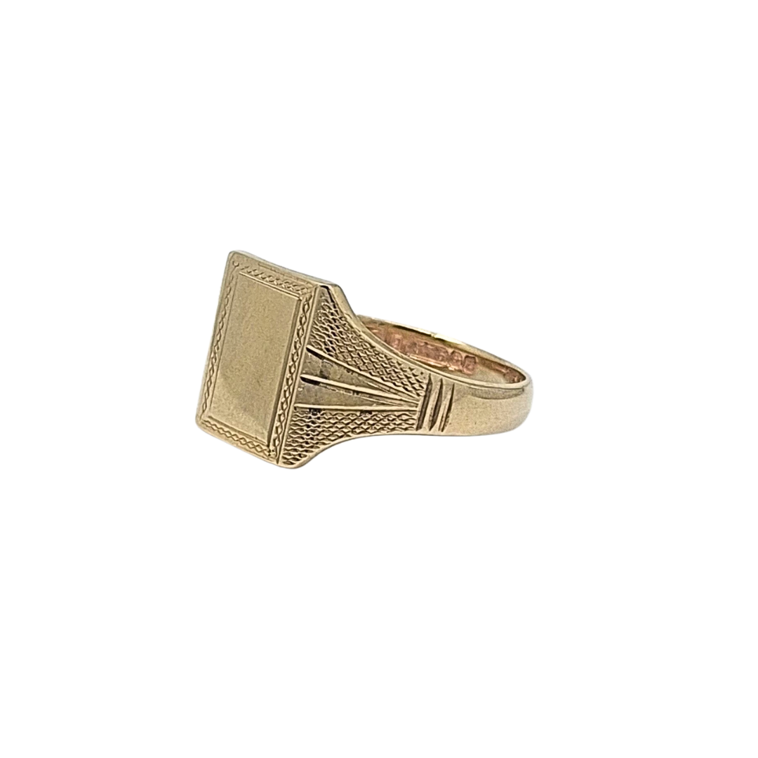 9ct Yellow Gold Signet Ring