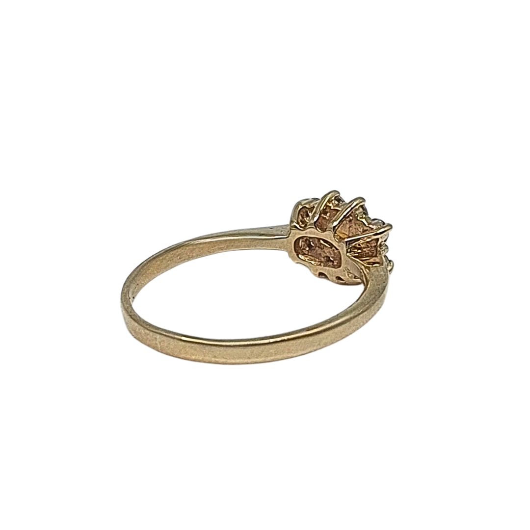 9ct Yellow Gold Citrine & CZ Ring