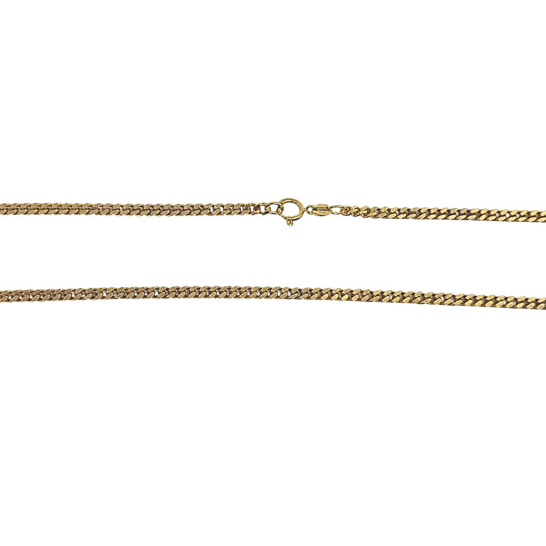 9ct Yellow Gold Curb Chain 18"