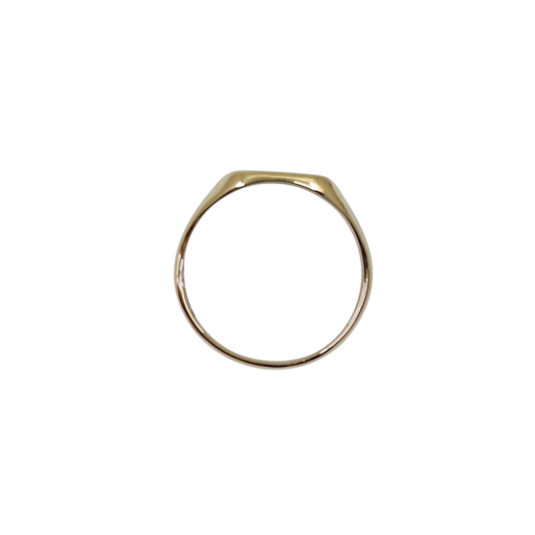 9ct Yellow Gold Engraved Signet Ring