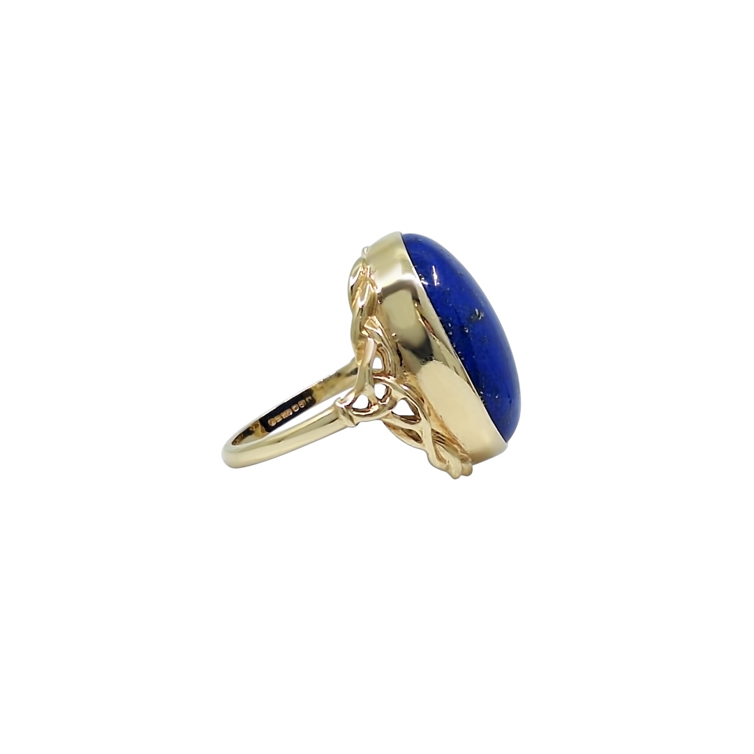 9ct Yellow Gold Lapis Ring