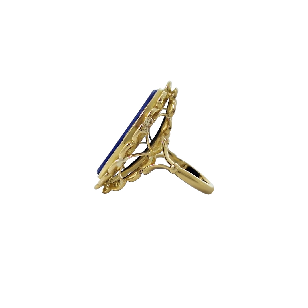 9ct Yellow Gold Lapis Ring