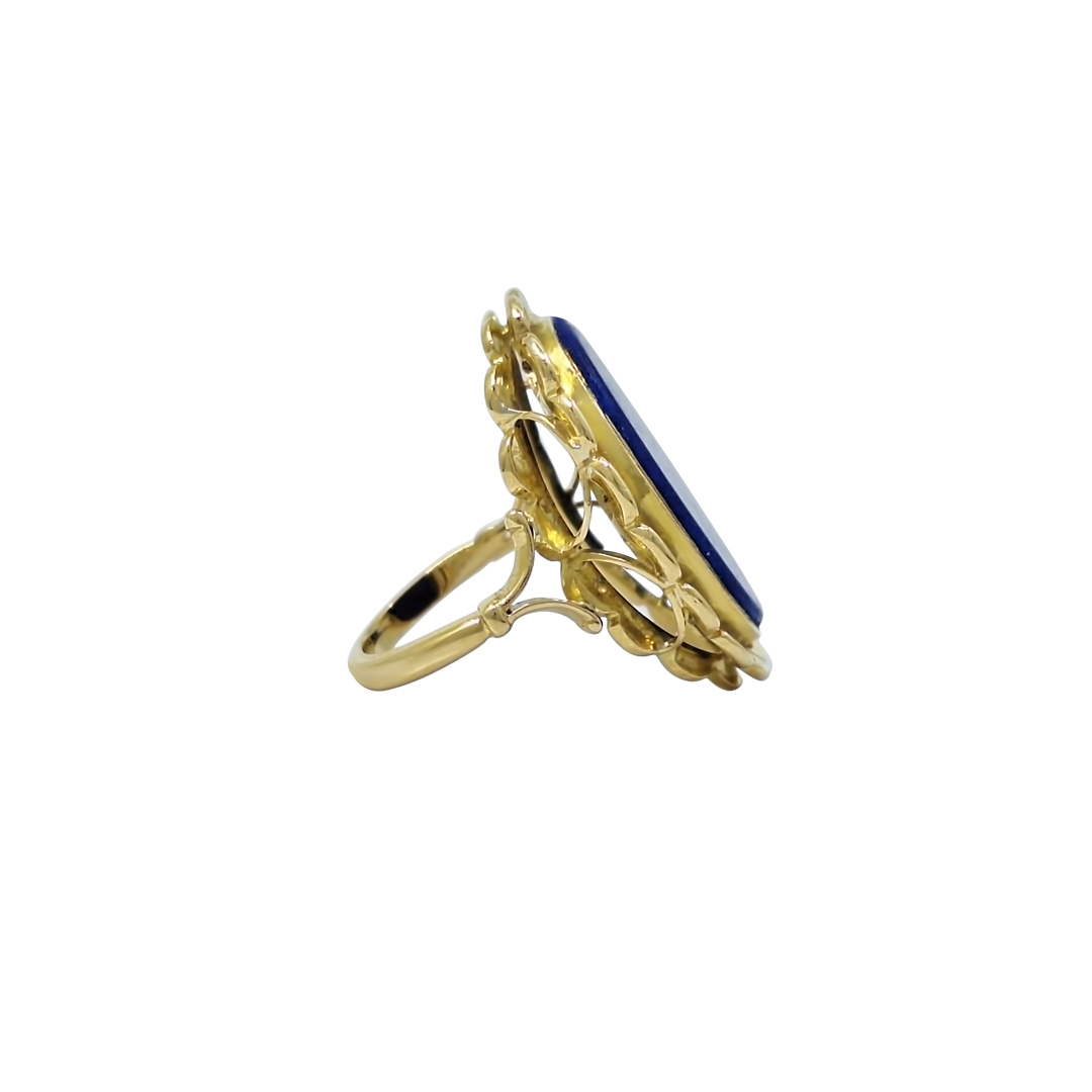 9ct Yellow Gold Lapis Ring