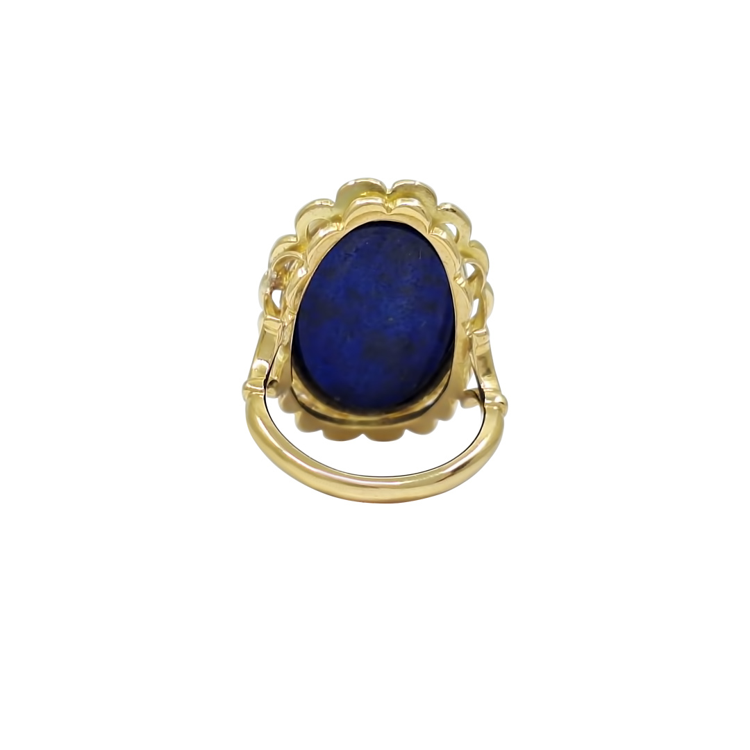 9ct Yellow Gold Lapis Ring