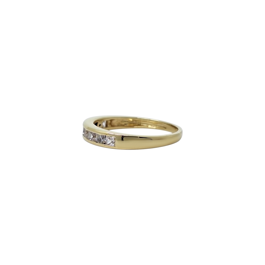 9ct Yellow Gold CZ Eternity Ring