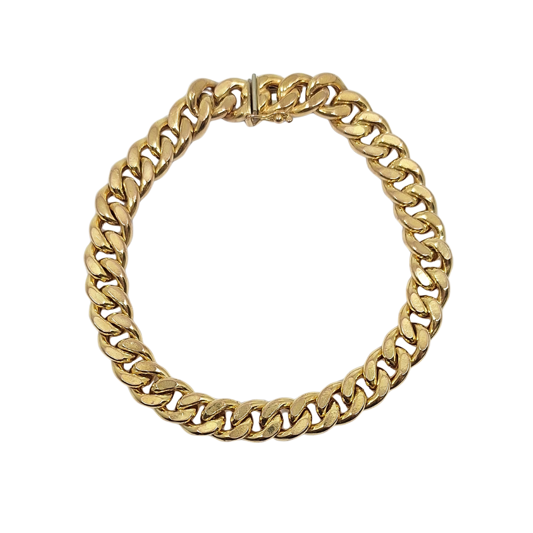 9ct Yellow Gold Curb Bracelet 8.5"