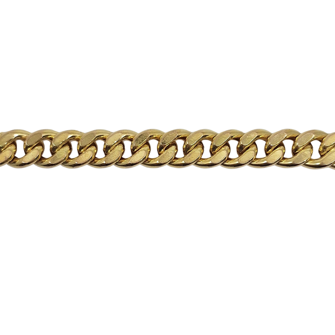 9ct Yellow Gold Curb Bracelet 8.5"